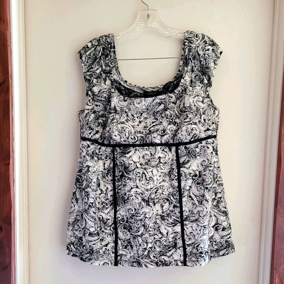 Lace Overlay Top - Picture 1 of 3